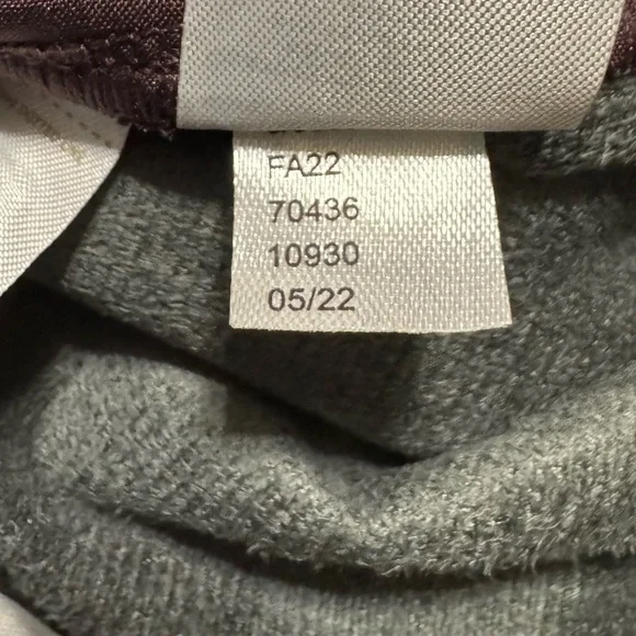 Loft Pull On Slim Pants Faux Leather Burgundy Drawstring Women’s Slacks Size XXL - Picture 2 of 13